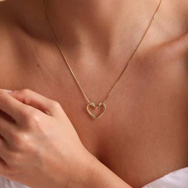 Curved Heart Necklace