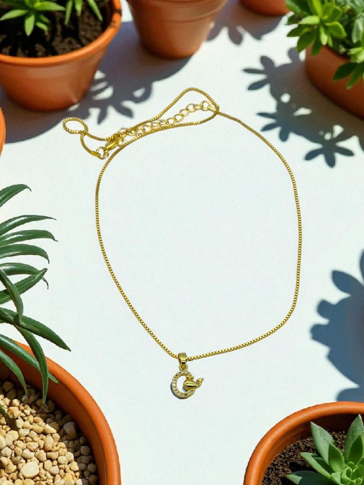 Minimalist Whale Necklace