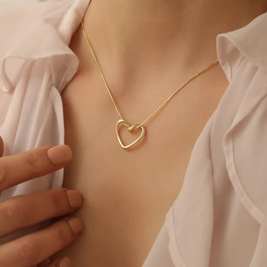 Curved Heart Necklace
