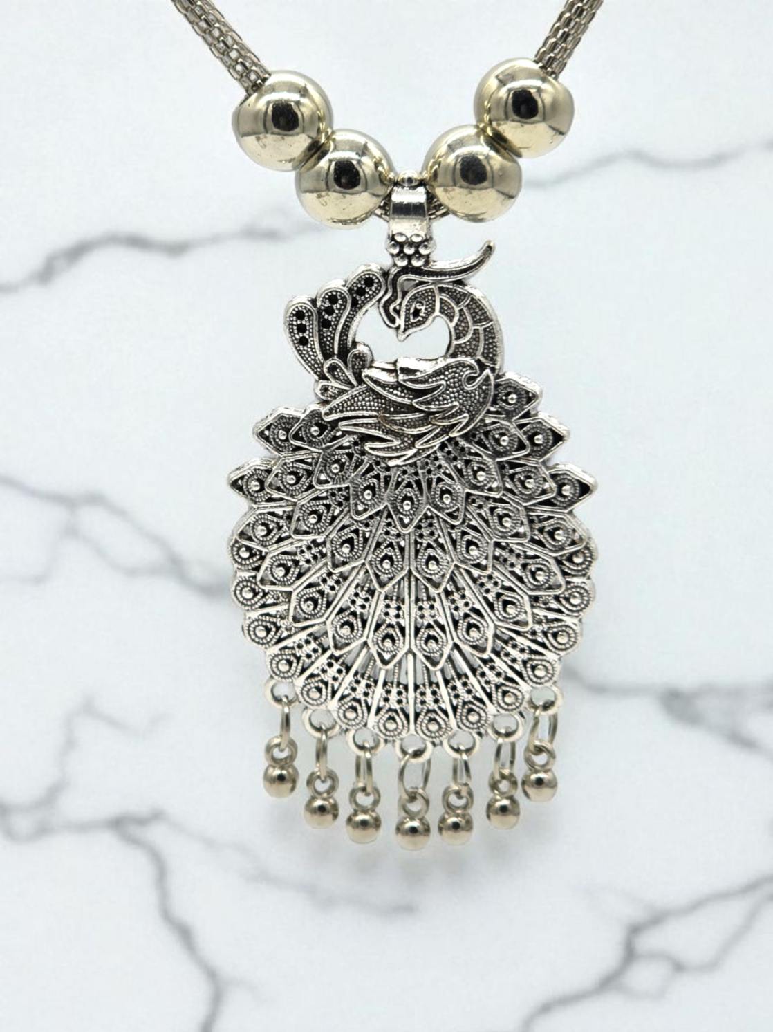 Peacock Pendant Necklace