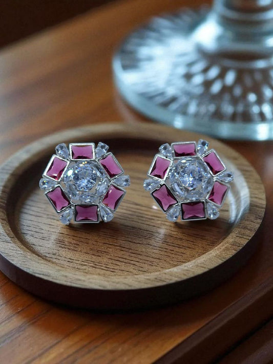 Orchid Frost Studs Rose Pink